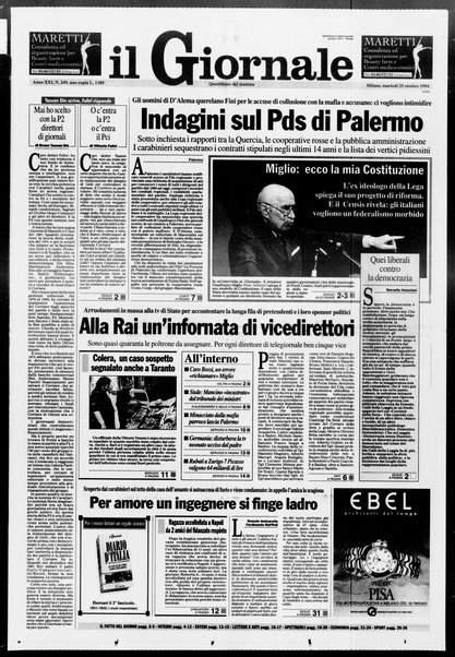 Il giornale : quotidiano del mattino